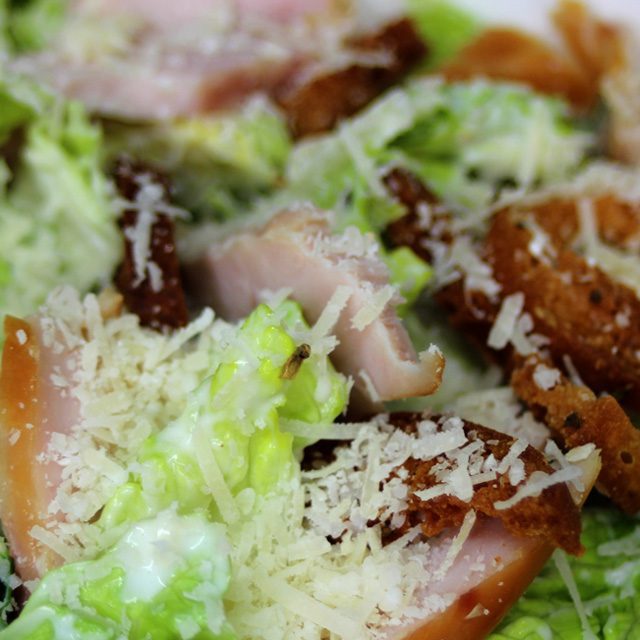 Smoked chicken Caesar salad, crisp heat of Romain lettuce and shaved parmesan this leads you to our web-form contact page